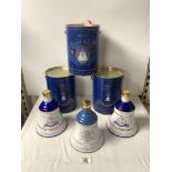 BELLS OLD SCOTCH WHISKY COMMEMORATIVE CERAMIC BELLS, PRINCESS BEATRICE 1988, 90TH BIRTHDAY THE QUEEN