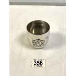 HALLMARKED SILVER CIRCULAR BEAKER, BIRMINHAM MINT, 1979, 157 GMS.