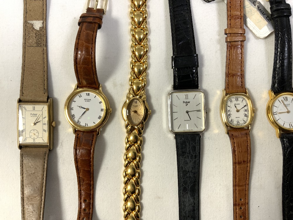 PULSAR LADIES AND GENTS WRIST WATCHES VARIOUS, SOME NEW OLD STOCK. - Image 2 of 6