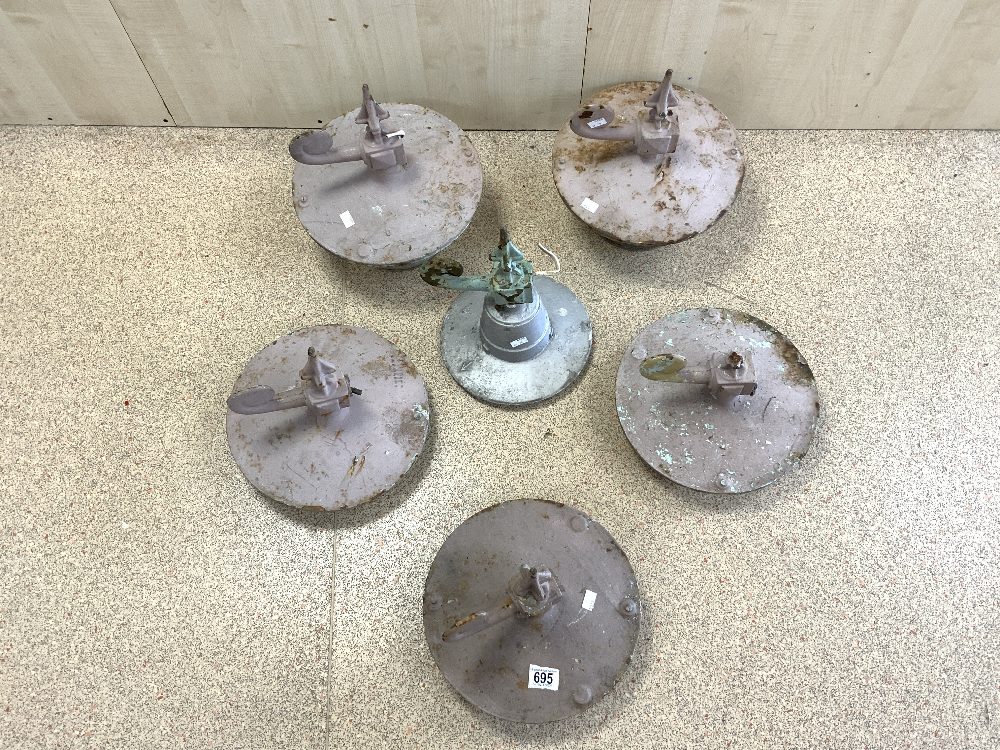 SIX VICTORIAN IRON STREET LAMP POST TOPS FROM BRIGHTON AND HOVE - Image 2 of 4