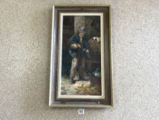 VALENTE - SIGNED OIL IN CANVAS FRAMED 75 X 44.5 CM