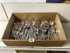 A CANTEEN OF SHEFFIELD EPNS PLATED CUTLERY.