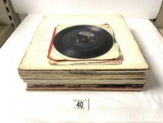 QUANTITY OF 33 AND 45 RPM RECORDS - THE KINKS, DEEP PURPLE, MANFRED MAN AND MORE.
