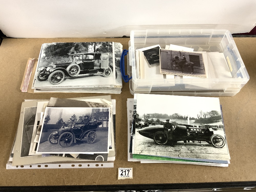 QUANTITY OF COPIES OF STUNNING PHOTOGRAPHS OF VINTAGE LUXURY CARS, RACING CARS, ENGINEERS, AND - Image 6 of 9