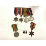 WWII MILITARY MEDALS AND RIBBONS