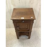 VINTAGE FRENCH OAK BEDSIDE CABINET, 42X82 CMS.