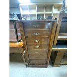 VICTORIAN MAHOGANY 7 DRAWER WELLINGTON CHEST, 54X120