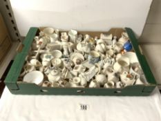 LARGE QUANTITY OF CRESTED CHINA, SOME GOSS.