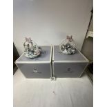 TWO LLADRO FIGURES - PURR-FECT, AND A LITTER OF LOVE, WITH BOXES.