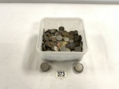 QUANTITY OF MIXED COINS - INCLUDING HALF CROWNS.