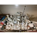 A LARGE SELECTION OF CRESTED PORCELAIN - GOSS, ARCADIAN, AND OTHER.