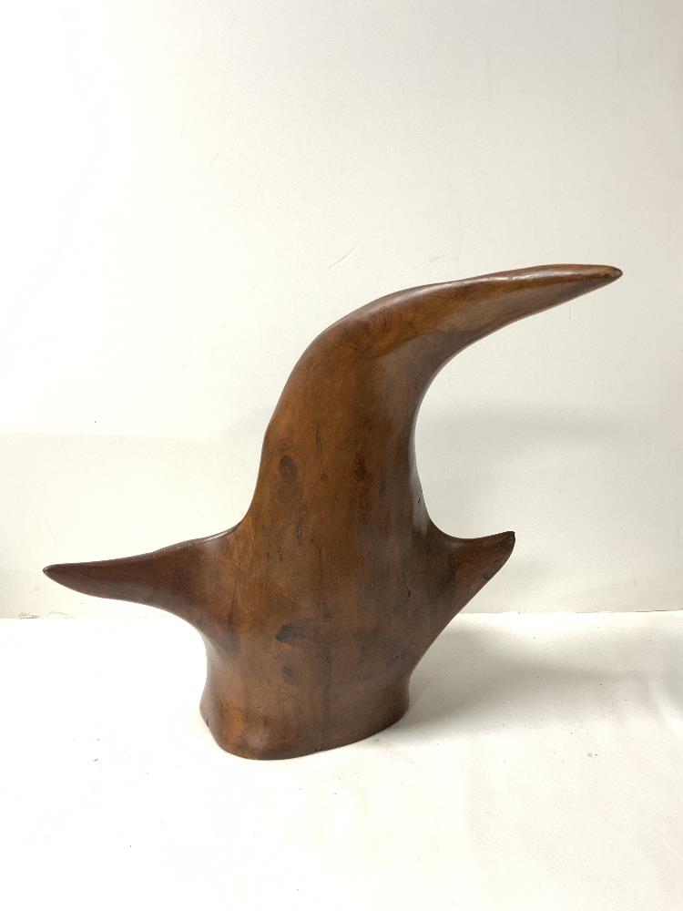 HENRY MOORE STYLE- TWO CARVED WOODEN PIECES LARGEST 43CM - Image 5 of 5