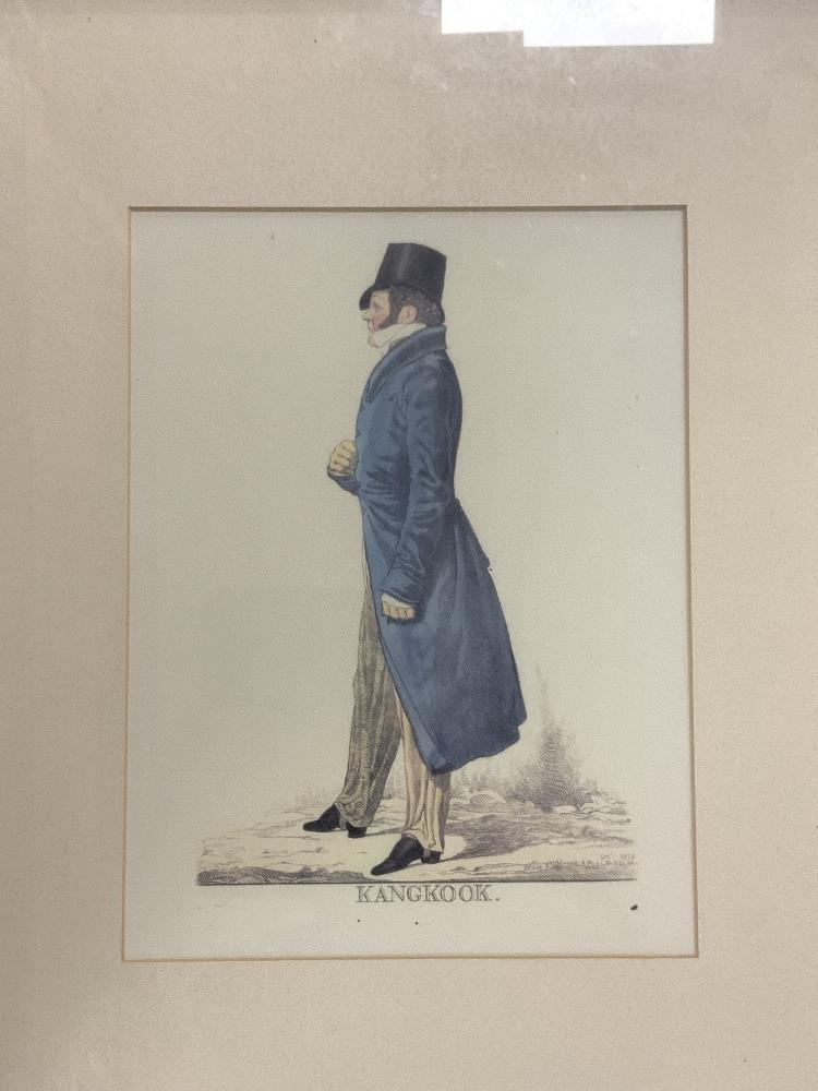 THREE COLOURED PRINTS OF GENTLEMEN WITH TOP HATS DRAWN AND ETCHED. PUBLISHED BY RICHARD DIGHTON - Image 4 of 5