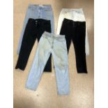 TWO PAIRS OF LEVIS BLACK DENIM JEANS SIZE 34/30, PAIR OF FADED DENIM LEVIS JEANS SZE 34/30,