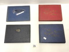 TWO WILLS CIGARETTE CARD ALBUMS AND TWO OTHER CIGARETTE CARD ALBUMS.