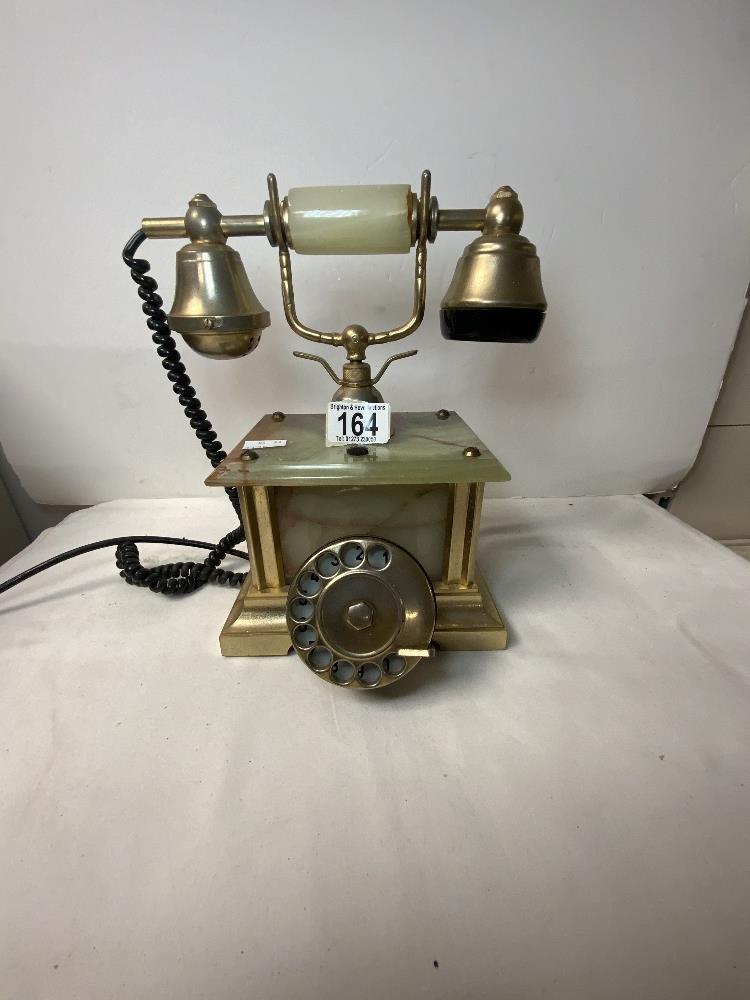 VINTAGE ONYX TELEPHONE.