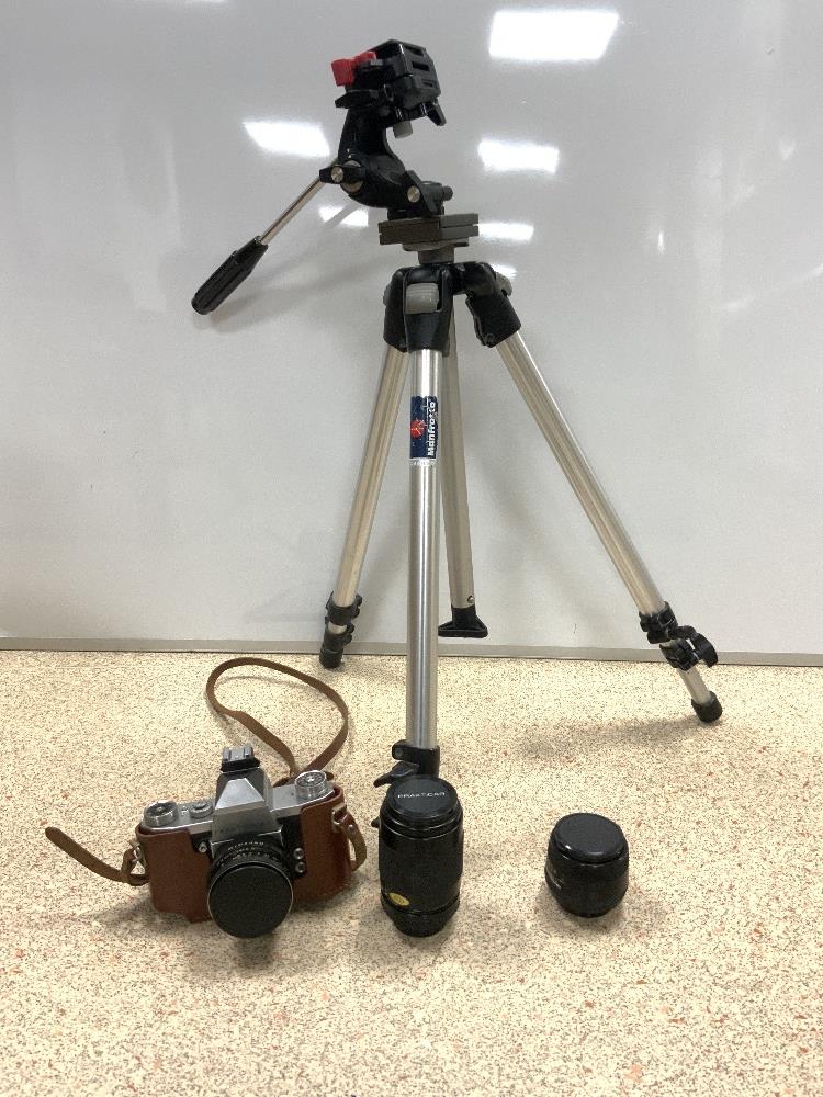 MIXED CAMERA AND ACCESSORIES INCLUDES PRAKTICA V.F AND LENSES;SOME CASED AND TELESCOPIC STAND - Image 5 of 5