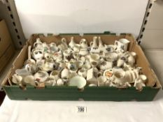 QUANTITY OF CRESTED CHINA - INCLUDES SEVERAL BRIGHTON PIECES.