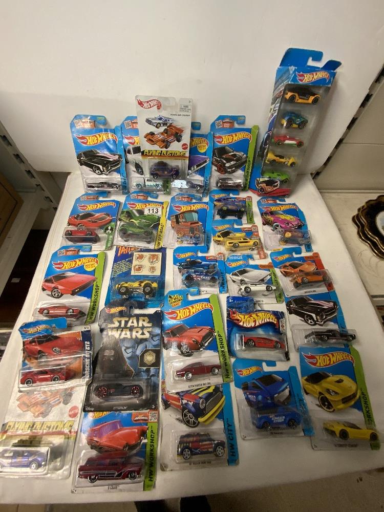 QUANTITY OF HOT WHEELS TOY CARS, UNOPENED IN ORIGINAL PACKETS. - Image 3 of 4