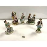 MIXED MEISSEN AND CONTINENTAL FIGURAL GROUPS