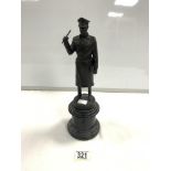 GERD VON RUNSTADT BRONZE ON A PEDESTAL BASE UNSIGNED 34CM