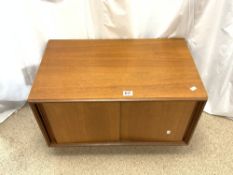 MID - CENTURY TEAK CABINET 76 X 46 X 48CM