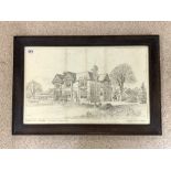 EARLY THOMAS RAFFLES DAVISON PEN AND INK DRAWING OF MAGDALA MOUNT NOTTINGHAM ( HARRY GILL