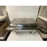 A SUNNEX STAINLESS STEEL BAIN MARIE.