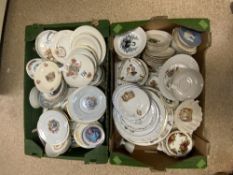 LARGE QUANTITY OF COMMEMORATIVE PLATES AND SAUCERS.