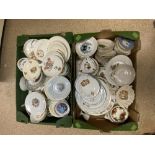 LARGE QUANTITY OF COMMEMORATIVE PLATES AND SAUCERS.