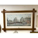 LTD EDITION SIGNED PRINT 256/300 THE R.A.O.C. GUARD OF HONOUR ( LORD MAYOR'S PROCESSION 1981) FRAMED
