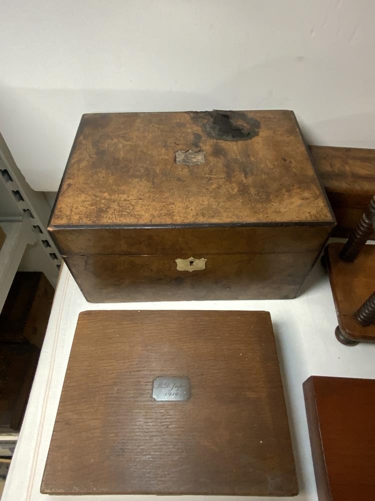 THE LANDSEER MAHOGANY WATERCOLOUR ARTISTS BOX, SET DRAWING INSTRUMENTS IN BOX, TREEN BOOK STAND, - Image 2 of 6