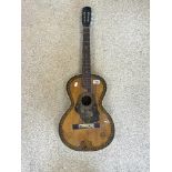 RIDI VINTAGE PARLOUR / ACOUSTIC GUITAR, WITH MAKERS MARK.