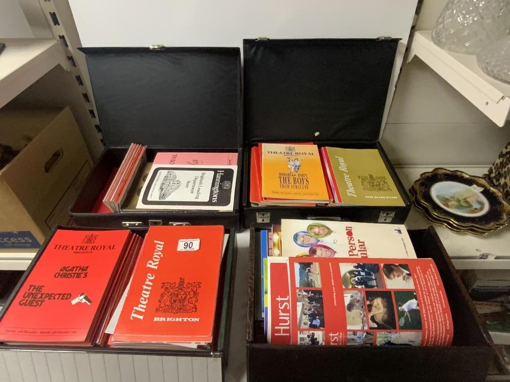 A QUANTITY OF THEATRE ROYAL BRIGHTON PROGRAMS FROM THE 1980s/1990s.