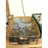 QUANTITY OF CORONATION GLASSWARE, PRESSED GLASS SUNDAE BOWLS ETC.