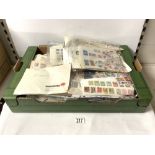 QUANTITY OF LOOSE WORLD STAMPS, INCLUDES USA, NEW ZEALAND, AND MORE.