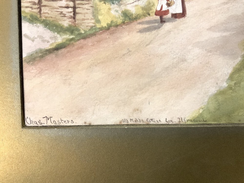 THREE SIGNED WATERCOLOURS INCLUDES CHAS MASTERS,G SOMESTON AND ONE OTHER - Image 5 of 9