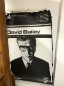 FOUR POSTERS FOR - DAVID BAILEY - BIRTH OF THE COOL - JOHN LENNON, MICHAEL CAINE AND TWO OTHERS,