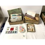 BROOKE BOND TEA CARD ALBUMS, LOOSE CARDS AND QUANTITY OF LOOSE STAMPS.