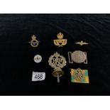 MIXED RAF BRASS BADGES AND MORE