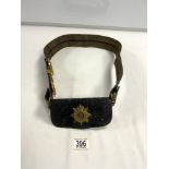 WW1 NEW ZELAND SERVICE CORPS BELT AND POUCH