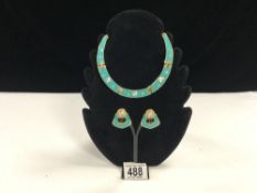 CHRISTIAN DIOR STYLE NECKLACE AND EARRINGS SET