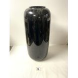 LARGE EARLY 20TH-CENTURY AMETHYST GLASS VASE; 44 CM.