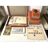 FIVE STAMP ALBUMS - STANLEY GIBBONS, THE WORLD ALBUM, IMPROVED STAMP ALBUM WITH TWO OTHERS,
