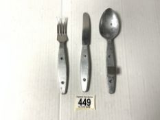 SET OF MILITARY 1944 CUTLERY