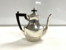 BLACK, STARR & FROST STERLING SILVER AMERICAN COFFEE POT WITH EBONY HANDLE 291 GRAMS