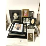 SIGNED PHOTOGRAPHS OF STARS - IVOR NOVELLO, DANNY LA RUE. DIANA ROSS, BARBARA CARTLAND AND OTHERS.