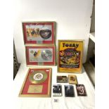 MUSIC RELATED - CASSETTES, POSTER AND PROMO CD'S AC/DC AND QUEEN