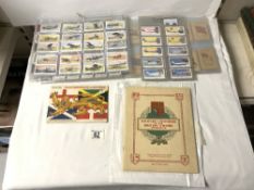BRITISH EMPIRE SILK CIGARETTE CARDS, MILITARY UNIFORMS CARDS AND OTHERS.