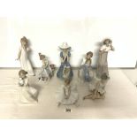 SEVEN NAO AND ONE LLADRO FIGURINE